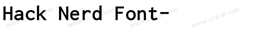Hack Nerd Font字体转换 Hack Nerd Font字体转换